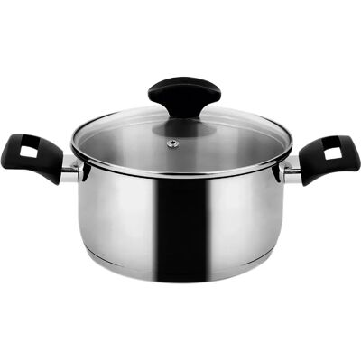 Casserole 24 cm, Induction Couvercle en Verre Acier Inox. à Toutes Cuisinières Alaia FAGOR - Publicité Casserole 24 cm, Induction Couvercle en Verre Acier Inox. à Toutes Cuisinières Alaia FAGOR - Publicité