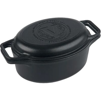 Victoria Cocotte et Poêle Induction Fonte Assaisonnée 31cm, Dutch Oven 5,7L, Sans PTFE 38847 Victori - Publicité Victoria Cocotte et Poêle Induction Fonte Assaisonnée 31cm, Dutch Oven 5,7L, Sans PTFE 38847 Victori - Publicité