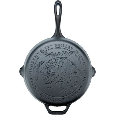 Victoria Poêle en Fonte Naturelle Induction 30cm, Convient pour le Feu, Barbecue, Four 38281 Victori - Publicité Victoria Poêle en Fonte Naturelle Induction 30cm, Convient pour le Feu, Barbecue, Four 38281 Victori - Publicité
