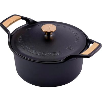 Victoria Cocotte Induction Fonte Assaisonnée 30 cm, Dutch Oven 5,7L, Sans PTFE et PFOA 38458 Victori - Publicité Victoria Cocotte Induction Fonte Assaisonnée 30 cm, Dutch Oven 5,7L, Sans PTFE et PFOA 38458 Victori - Publicité