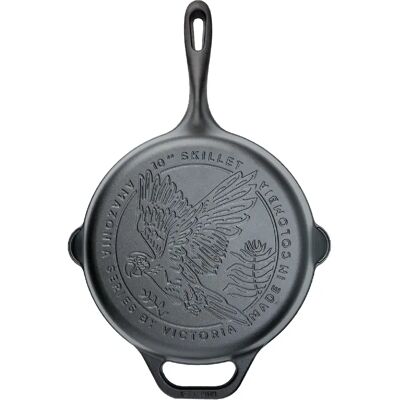 Victoria Poêle en Fonte Naturelle Induction 25cm, Convient pour le Feu, Barbecue, Four 36867 Victori - Publicité Victoria Poêle en Fonte Naturelle Induction 25cm, Convient pour le Feu, Barbecue, Four 36867 Victori - Publicité