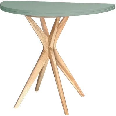 Ragaba table de cuisine demi-lune - Vert sauge - Publicité Ragaba table de cuisine demi-lune - Vert sauge - Publicité