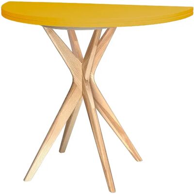 Ragaba Table ronde demi-lune - Genêt jaune - Publicité Ragaba Table ronde demi-lune - Genêt jaune - Publicité