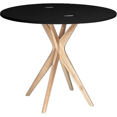 Ragaba table de cuisine demi-lune - Noir - Publicité Ragaba table de cuisine demi-lune - Noir - Publicité