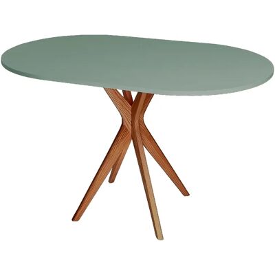 Ragaba Table de cuisine ovale - Vert sauge - Publicité Ragaba Table de cuisine ovale - Vert sauge - Publicité