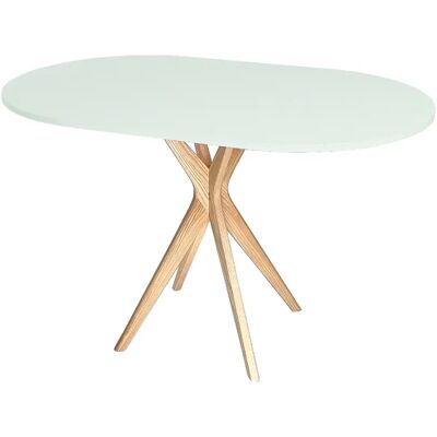 Ragaba Table de cuisine ovale Jubi - Menthe éphémère - Publicité Ragaba Table de cuisine ovale Jubi - Menthe éphémère - Publicité