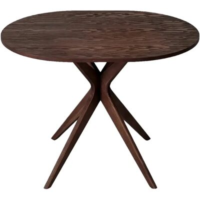Ragaba Jubi table de cuisine ovale - Noyer - Publicité Ragaba Jubi table de cuisine ovale - Noyer - Publicité
