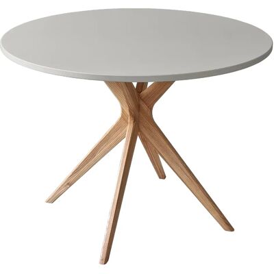 Ragaba Table de cuisine ronde - Gris perle - Publicité Ragaba Table de cuisine ronde - Gris perle - Publicité
