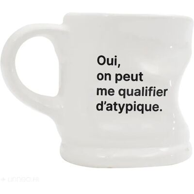Linnea Mug céramique déformé Atypique - Blanc - Publicité Linnea Mug céramique déformé Atypique - Blanc - Publicité