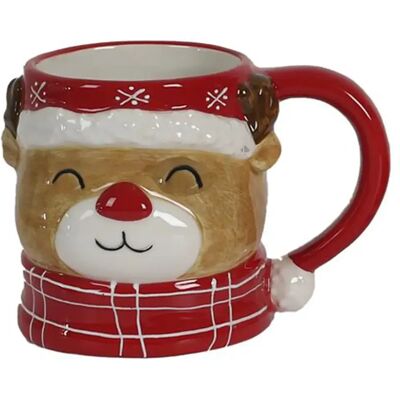 Linnea Mug céramique Noël renne - Publicité Linnea Mug céramique Noël renne - Publicité