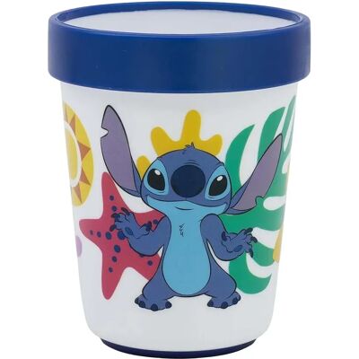 Disney Tasse Antidérapante 260 ml pour Enfant à Micro-ondes Stitch Blanc / Bleu - Publicité Disney Tasse Antidérapante 260 ml pour Enfant à Micro-ondes Stitch Blanc / Bleu - Publicité
