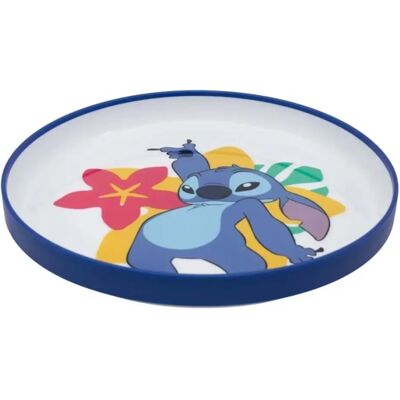 Disney Assiette Antidérapante pour Enfant Micro-ondes Stitch Blanc / Bleu - Publicité Disney Assiette Antidérapante pour Enfant Micro-ondes Stitch Blanc / Bleu - Publicité