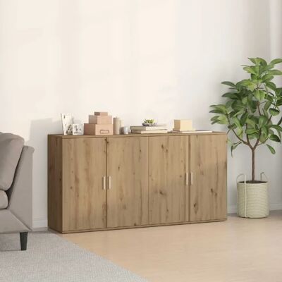 vidaXL Buffet 2 pcs Chêne artisanal 79 x 38 x 80 cm Bois d'ingénierie - Publicité vidaXL Buffet 2 pcs Chêne artisanal 79 x 38 x 80 cm Bois d'ingénierie - Publicité