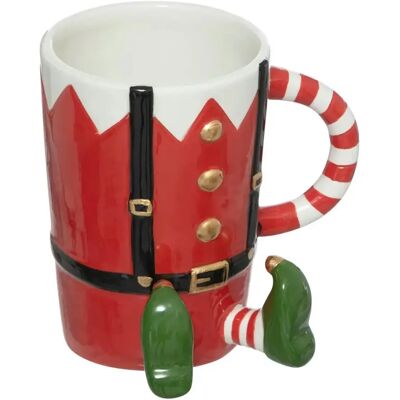 ATMOSPHERA Mug en Céramique Lutin 30cl Rouge - Publicité ATMOSPHERA Mug en Céramique Lutin 30cl Rouge - Publicité