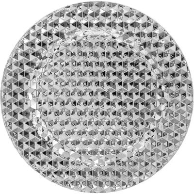 ATMOSPHERA Assiette de Présentation Pixel 33cm Argent - Publicité ATMOSPHERA Assiette de Présentation Pixel 33cm Argent - Publicité
