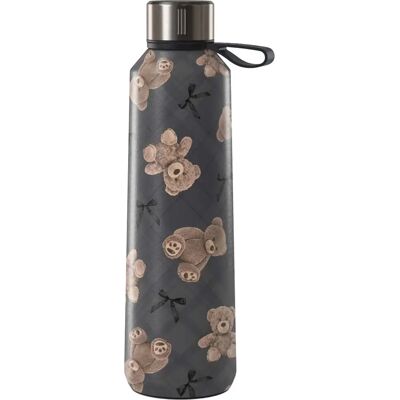 Burga Gourde Isotherme 500ml Design BFF Motif Oursons Noir - Publicité Burga Gourde Isotherme 500ml Design BFF Motif Oursons Noir - Publicité