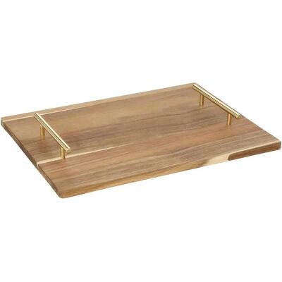 Secret De Gourmet Plateau de Service en Bois Mina 40cm Marron - Publicité Secret De Gourmet Plateau de Service en Bois Mina 40cm Marron - Publicité