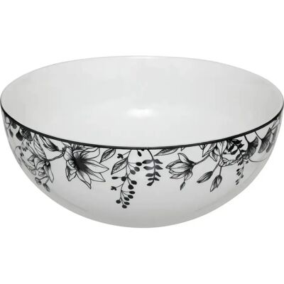 Secret De Gourmet Saladier en Porcelaine White Floral 23cm Blanc - Publicité Secret De Gourmet Saladier en Porcelaine White Floral 23cm Blanc - Publicité