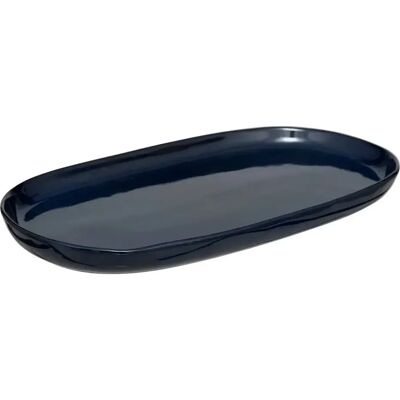 Secret De Gourmet Plat de Présentation Terre Inconnue 37cm Bleu - Publicité Secret De Gourmet Plat de Présentation Terre Inconnue 37cm Bleu - Publicité