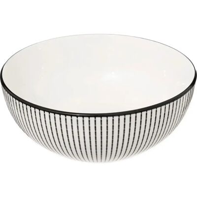 Secret De Gourmet Saladier Porcelaine Lunis 22cm Noir - Publicité Secret De Gourmet Saladier Porcelaine Lunis 22cm Noir - Publicité