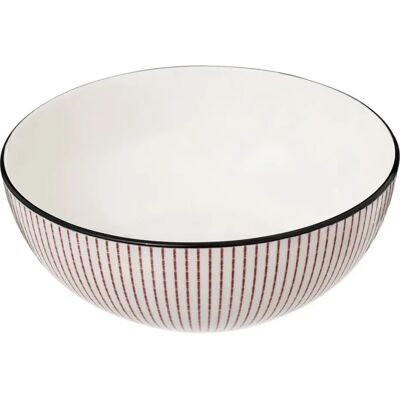 Secret De Gourmet Saladier Porcelaine Lunis 22cm Rouge - Publicité Secret De Gourmet Saladier Porcelaine Lunis 22cm Rouge - Publicité