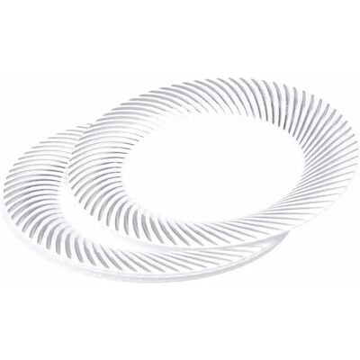 Viphome - SET-6-23 - Blanc Argent - Plates - Publicité Viphome - SET-6-23 - Blanc Argent - Plates - Publicité