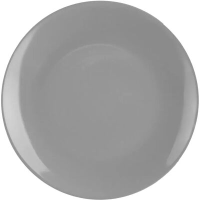 Secret De Gourmet Lot de 6 Assiettes Plates Colorama 26cm Gris - Publicité Secret De Gourmet Lot de 6 Assiettes Plates Colorama 26cm Gris - Publicité
