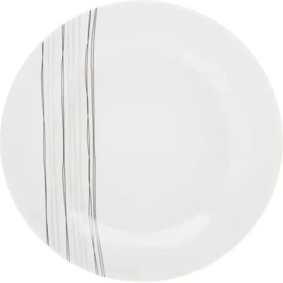 Secret De Gourmet Lot de 6 Assiettes à Dessert Lignes 19cm Blanc - Publicité Secret De Gourmet Lot de 6 Assiettes à Dessert Lignes 19cm Blanc - Publicité