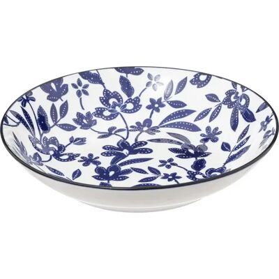 Secret De Gourmet Lot de 6 Assiettes Creuses en Porcelaine Maria 20cm Bleu - Publicité Secret De Gourmet Lot de 6 Assiettes Creuses en Porcelaine Maria 20cm Bleu - Publicité
