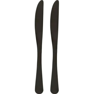 Secret De Gourmet Lot de 2 Couteaux en Inox Shadow 22cm Noir - Publicité Secret De Gourmet Lot de 2 Couteaux en Inox Shadow 22cm Noir - Publicité