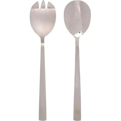 Secret De Gourmet Couverts à Salade Lance 24cm Argent - Publicité Secret De Gourmet Couverts à Salade Lance 24cm Argent - Publicité