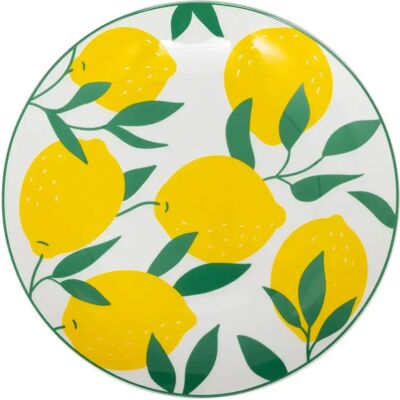 Secret De Gourmet Lot de 6 Assiettes Plates Citrons 26cm Multicolore - Publicité Secret De Gourmet Lot de 6 Assiettes Plates Citrons 26cm Multicolore - Publicité