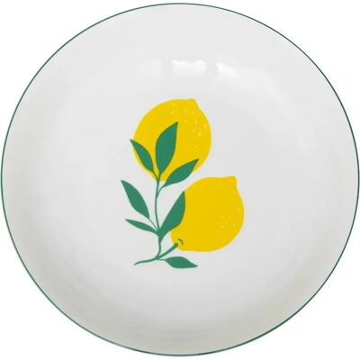 Secret De Gourmet Lot de 6 Assiettes Creuses Citrons 20cm Multicolore - Publicité Secret De Gourmet Lot de 6 Assiettes Creuses Citrons 20cm Multicolore - Publicité