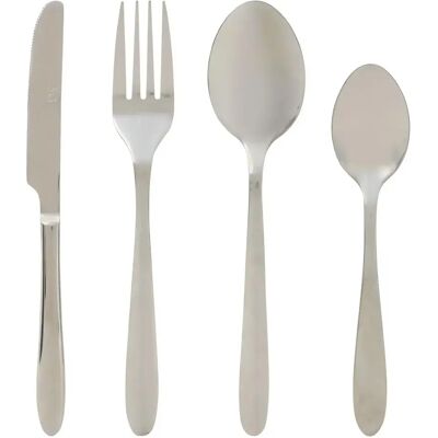 Secret De Gourmet Ménagère 24 Pièces en Inox Nevis 23cm Argent - Publicité Secret De Gourmet Ménagère 24 Pièces en Inox Nevis 23cm Argent - Publicité