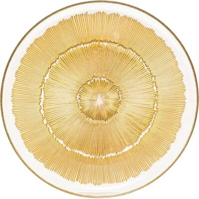 Secret De Gourmet Lot de 6 Assiettes Plates Celeste 28cm Doré - Publicité Secret De Gourmet Lot de 6 Assiettes Plates Celeste 28cm Doré - Publicité