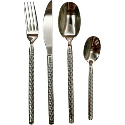 Secret De Gourmet Ménagère 24 Pièces en Inox Chiara 27cm Argent - Publicité Secret De Gourmet Ménagère 24 Pièces en Inox Chiara 27cm Argent - Publicité