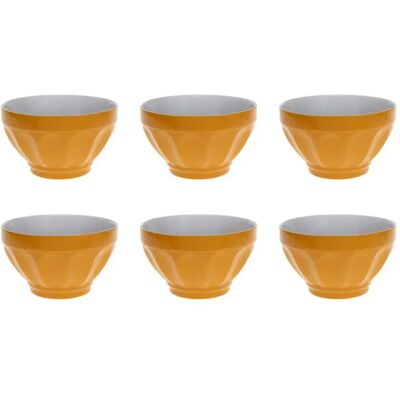 Secret De Gourmet Lot de 6 Bols Colorama 60cl Jaune - Publicité Secret De Gourmet Lot de 6 Bols Colorama 60cl Jaune - Publicité