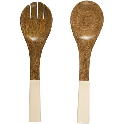 Paris Prix Couverts à Salade Uni en Bois Dune 30cm Beige - Publicité Paris Prix Couverts à Salade Uni en Bois Dune 30cm Beige - Publicité