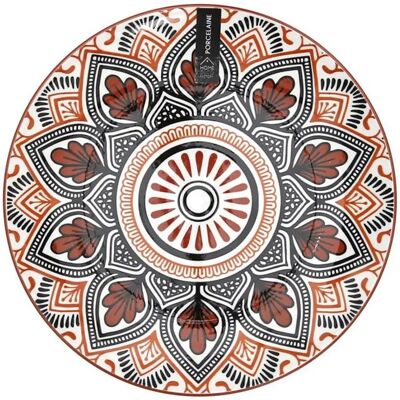 Paris Prix Lot de 6 Assiettes à Dessert Mandala 19cm Orange - Publicité Paris Prix Lot de 6 Assiettes à Dessert Mandala 19cm Orange - Publicité