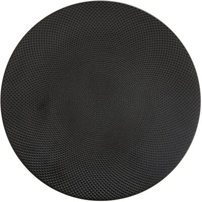 Secret De Gourmet Lot de 6 Assiettes Plates Caviar 27cm Noir - Publicité Secret De Gourmet Lot de 6 Assiettes Plates Caviar 27cm Noir - Publicité