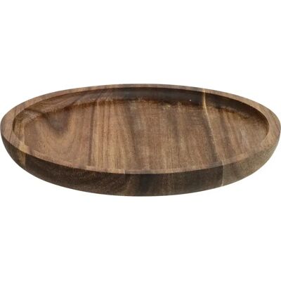 Secret De Gourmet Lot de 6 Assiettes de Présentation Acacia 20cm Marron - Publicité Secret De Gourmet Lot de 6 Assiettes de Présentation Acacia 20cm Marron - Publicité