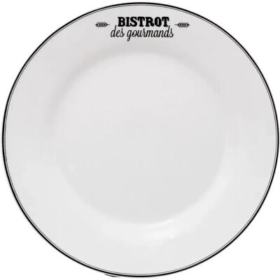 Secret De Gourmet Lot de 6 Assiettes Plates Bistrot 26cm Blanc - Publicité Secret De Gourmet Lot de 6 Assiettes Plates Bistrot 26cm Blanc - Publicité