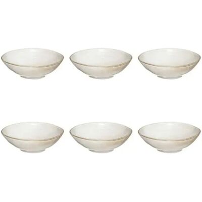 Secret De Gourmet Lot de 6 Bols Ronds Design Flower 15cm Gris - Publicité Secret De Gourmet Lot de 6 Bols Ronds Design Flower 15cm Gris - Publicité