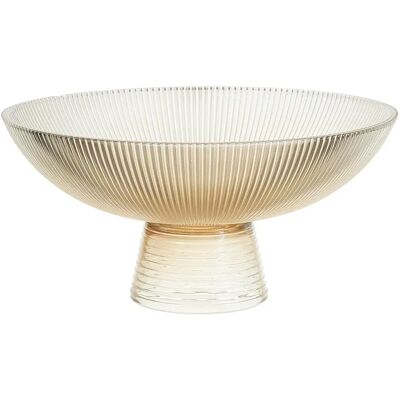 Paris Prix Coupe à Fruits sur Pied en Verre Amber 22cm Ambre - Publicité Paris Prix Coupe à Fruits sur Pied en Verre Amber 22cm Ambre - Publicité