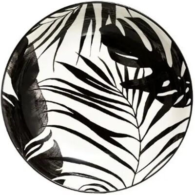 Secret De Gourmet Lot de 6 Assiettes Creuses Palme 20cm Noir - Publicité Secret De Gourmet Lot de 6 Assiettes Creuses Palme 20cm Noir - Publicité