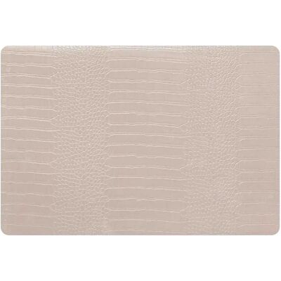 ATMOSPHERA Set de Table Imprimé Croco 33x49cm Beige - Publicité ATMOSPHERA Set de Table Imprimé Croco 33x49cm Beige - Publicité
