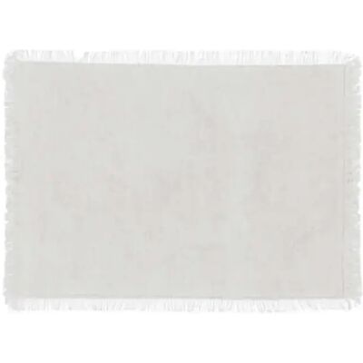 Secret De Gourmet Set de Table Déco Maha 30x45cm Blanc - Publicité Secret De Gourmet Set de Table Déco Maha 30x45cm Blanc - Publicité