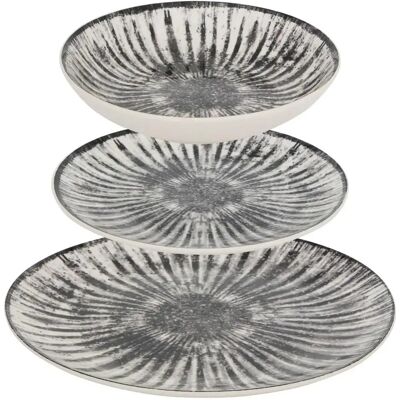 Secret De Gourmet Service de Table 12 Pièces Lucie 26cm Gris - Publicité Secret De Gourmet Service de Table 12 Pièces Lucie 26cm Gris - Publicité