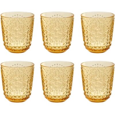 Paris Prix Lot de 6 Verres Réutilisables Barbra 47,3cl Jaune - Publicité Paris Prix Lot de 6 Verres Réutilisables Barbra 47,3cl Jaune - Publicité
