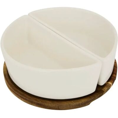 Secret De Gourmet Service Apéritif 3 Pièces Elégance 20cm Blanc - Publicité Secret De Gourmet Service Apéritif 3 Pièces Elégance 20cm Blanc - Publicité